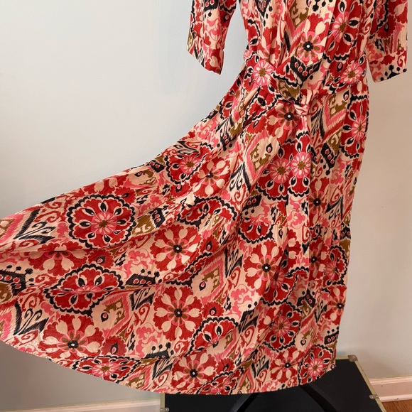 ✨ ZARA The Alessi Dress Bold Floral Maxi NWT Size L ✨ - Picture 6 of 13